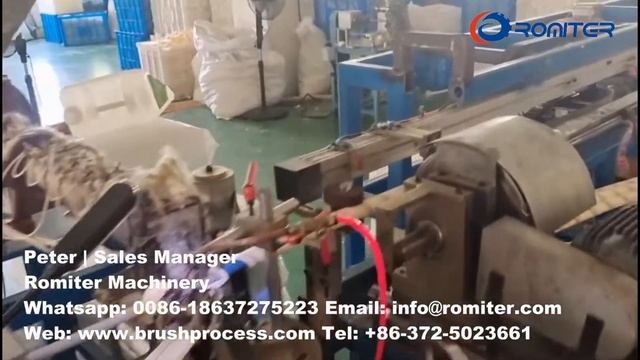 Автоматическая машина для намотки и резки ткани с длинной роликовой щеткой