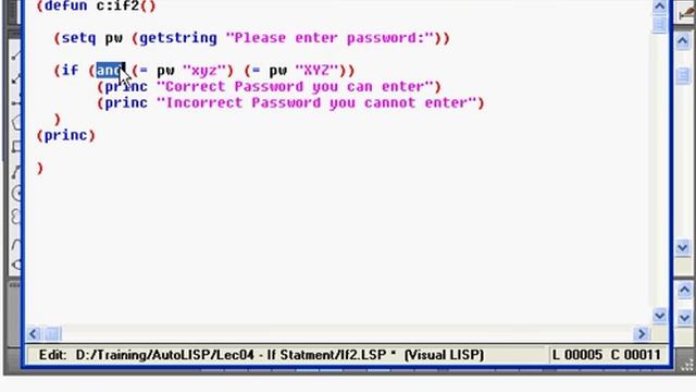 AutoLISP Programming Tutorial - 4C смотреть онлайн