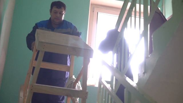 Покраска стен, обновление подъезда смотреть онлайн