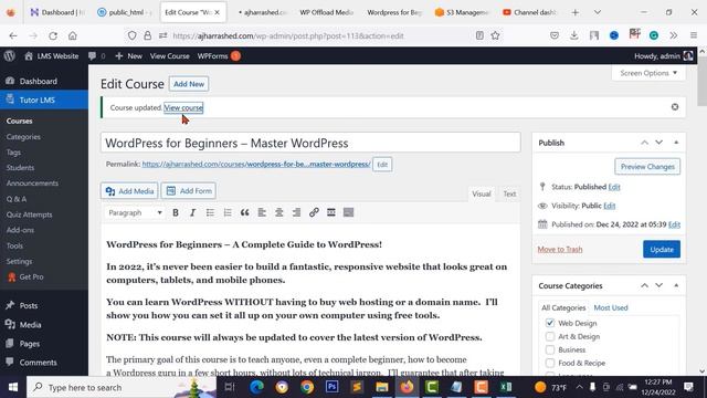 How to Create LMS, Online Course, Education Website like Udemy with WordPress, Tutor LMS Bangla смотреть онлайн