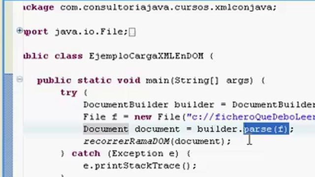 05 Cargar un XML en una estructura DOM mediante Java смотреть онлайн