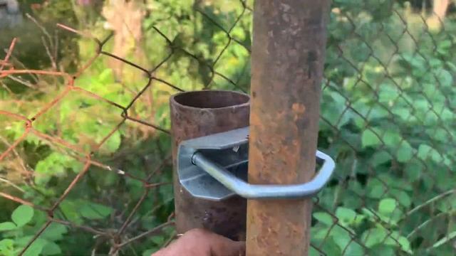 Колхозная установка тарелки на забор! Что не сделаешь, когда мешают деревья смотреть онлайн