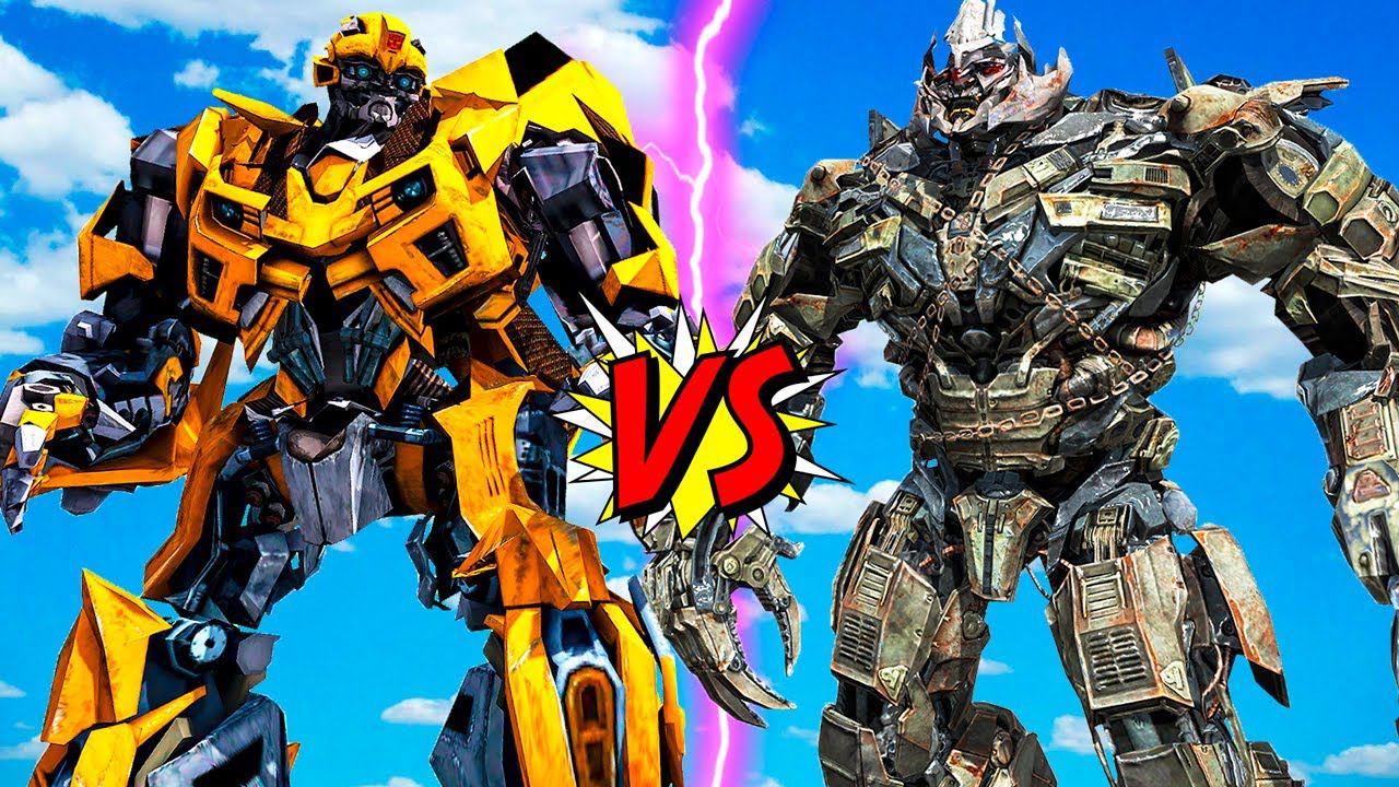 БАМБЛБИ ПРОТИВ МЕГАТРОНА ТРАНСФОРМЕРЫ ГТА 5 МОДЫ! BUMBLEBEE VS MEGATRON ОБЗОР МОДА GTA 5 ВИДЕО MODS