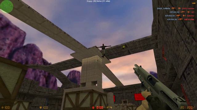 CS 1.6 GunGame Тот Кого Нельзя Называть и толпа нубов смотреть онлайн