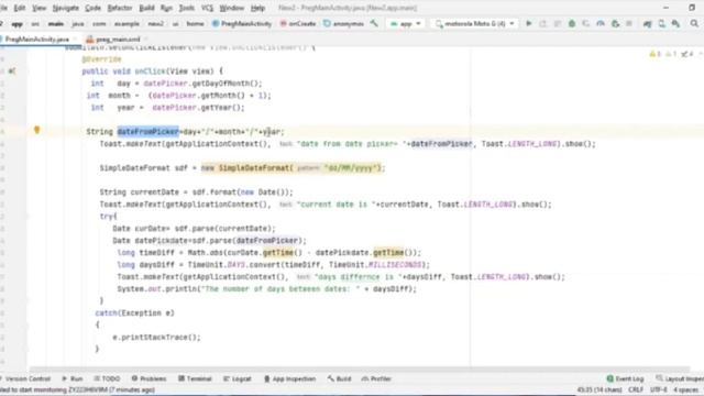 implement datepicker easily in android || count number of days between two dates смотреть онлайн