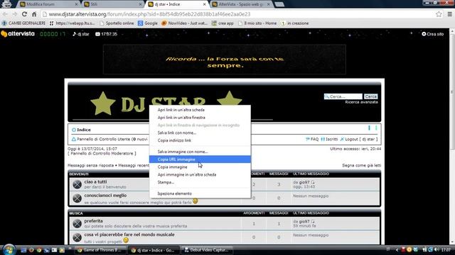 come cambiare la grafica e il logo del nostro forum su altervista смотреть онлайн