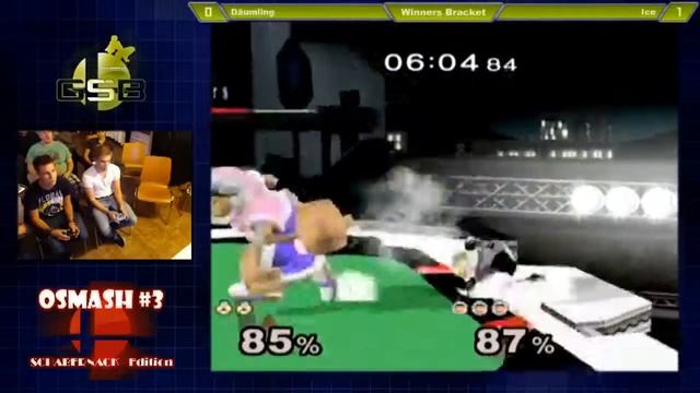 OSmash#3 - Singles WS - Ice (P1) vs. Däumling (P3) смотреть онлайн