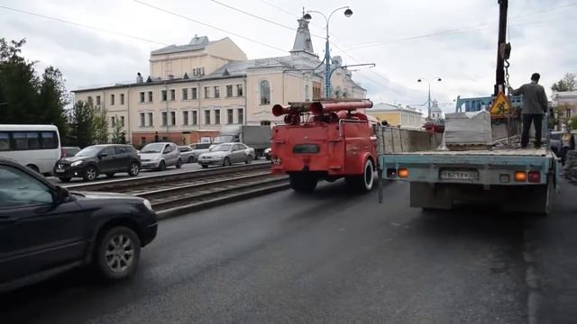 Парад пожарной ретро-техники смотреть онлайн