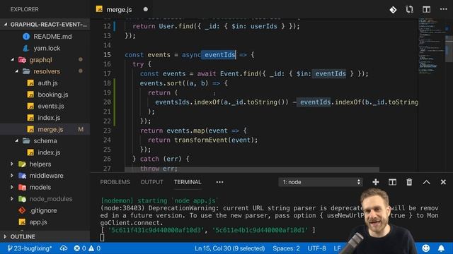 #23 Finish! | Build a Complete App with GraphQL, Node.js, MongoDB and React.js смотреть онлайн