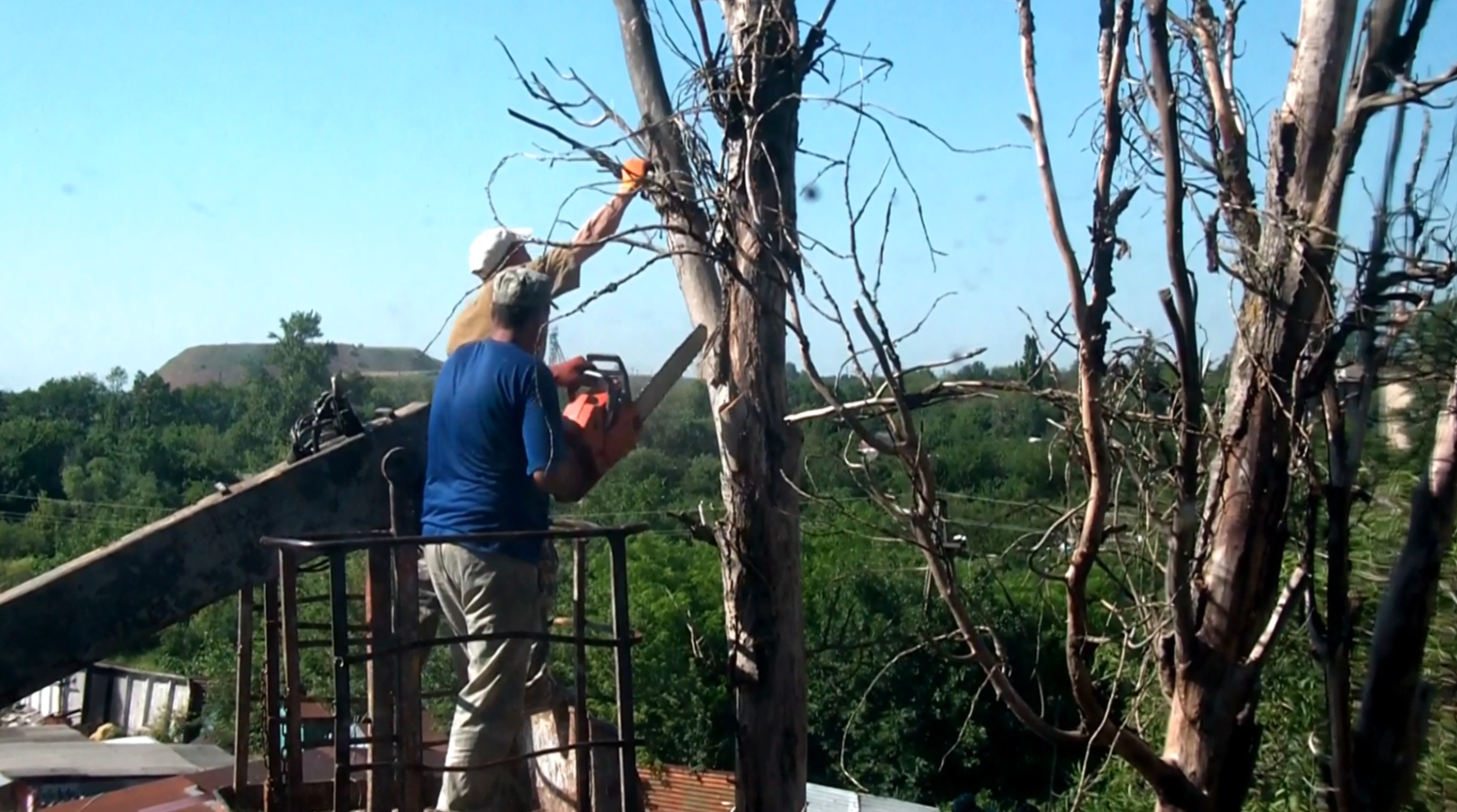 Лесорубы Суходольска ЛНР.