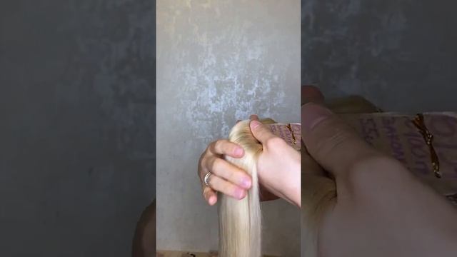 Натуральные волосы на заколках Блонд 613#