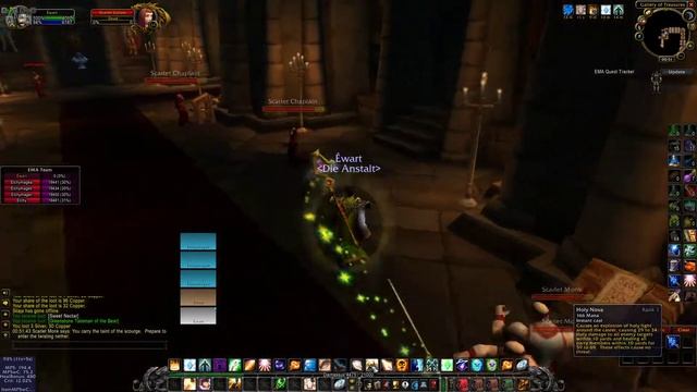 World of Warcraft: Classic - Holy Priest - "Boost" mage toons in Scarlet Monastery library смотреть онлайн
