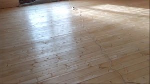 Выбор ЛАКА для ПОЛА из дерева. Шлифовка и окраска пола из шпунтованной доски.