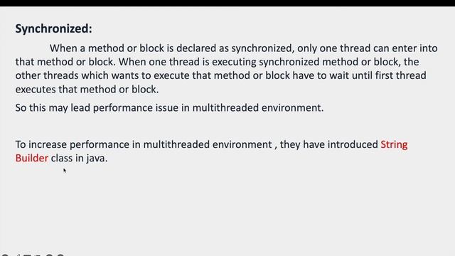Difference between String Buffer and String Builder смотреть онлайн