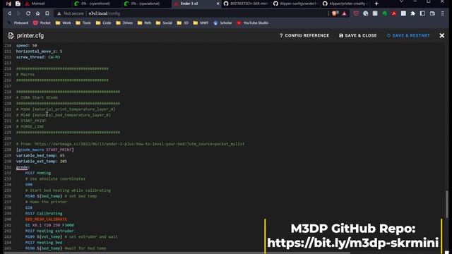My COMPLETE Ender 3 v2 Klipper Profile using a BTT SKR mini e3 v3 with a BL Touch or EZABL Pro смотреть онлайн