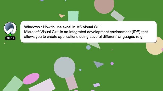 Windows : How to use excel in MS visual C++ смотреть онлайн