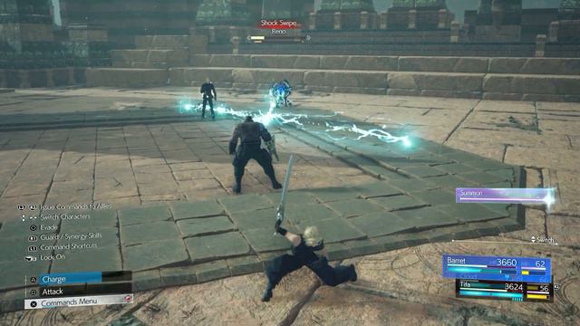 Final Fantasy 7 Rebirth - Cloud Barret Tifa vs Reno and Rude (Dynamic Difficulty) смотреть онлайн