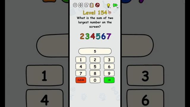 Brain Master IQ Challenge level 154 gameplay walkthrough смотреть онлайн