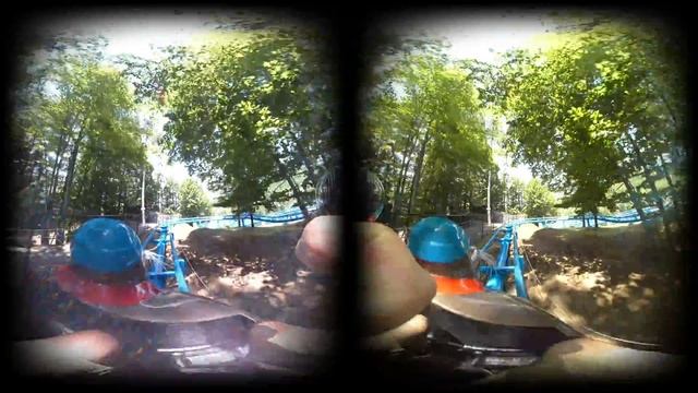 Story Land Polar Coaster - Roller Coaster VR180 3D смотреть онлайн
