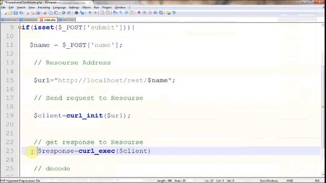Consuming a RESTful webservice in PHP смотреть онлайн