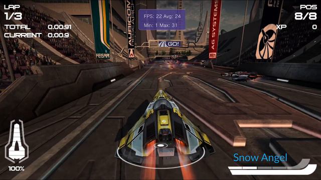 Vita3K Android V5 | WipEout 2048 • 2x Native - Turnip V23.1.0 Driver | Snapdragon 855