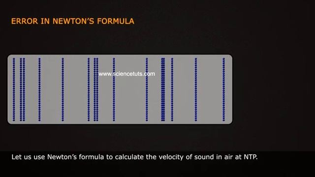 NEWTON'S FORMULA FOR VELOCITY OF SOUND IN GASES смотреть онлайн