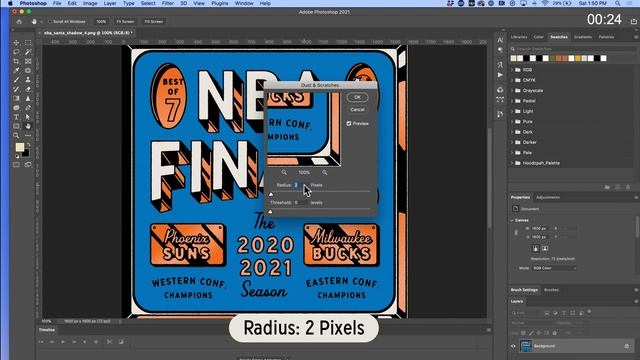 How to: Subtle Retro, Grainy Texture in Photoshop (1-Min. Tutorial!) смотреть онлайн