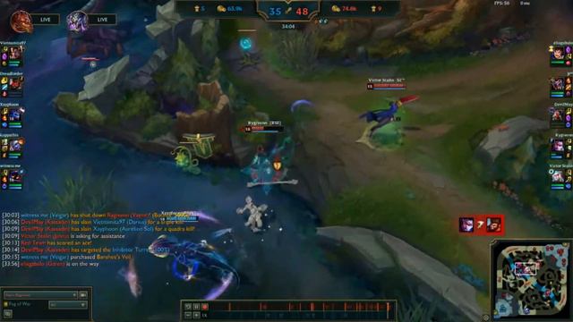 LEAGUE OF LEGENDS/VAYNE PENTAKILL/RENGAR STORMRAZER смотреть онлайн