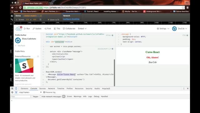 Curso ReactJS - PropTypes (Aula 3) смотреть онлайн