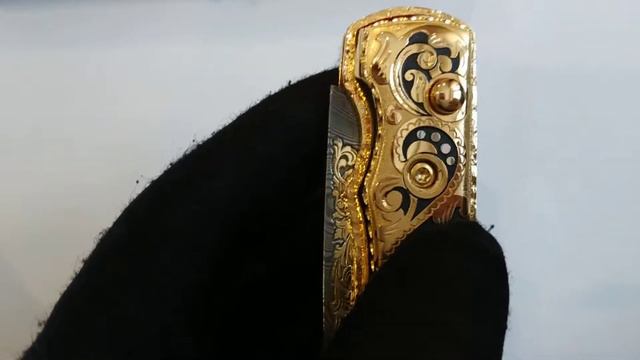 Нож складной дамасский "Волк и луна" z504 смотреть онлайн