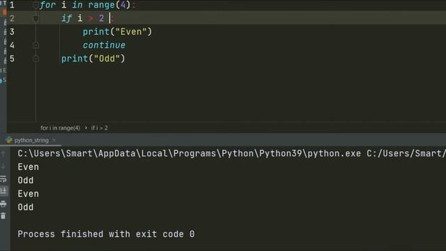 continue break keywords in python | Python tutorial in Hindi смотреть онлайн