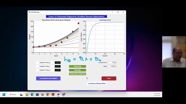 9a. Linear Regression Vs. Polynomial Regression using Gradient Descent (ocular proof) смотреть онлайн