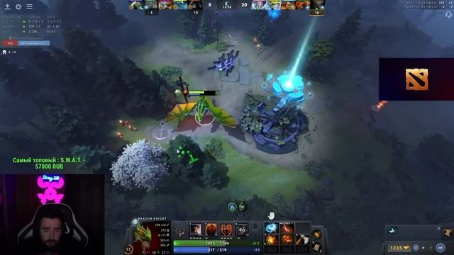 STRAY МИДОВЫЙ ДК НА РЕЛАКСЕ 7.33 ! СТРЕЙ DRAGON KNIGHT 4500 ММР ! carry mid dota 2 Лучшее со Стреем смотреть онлайн