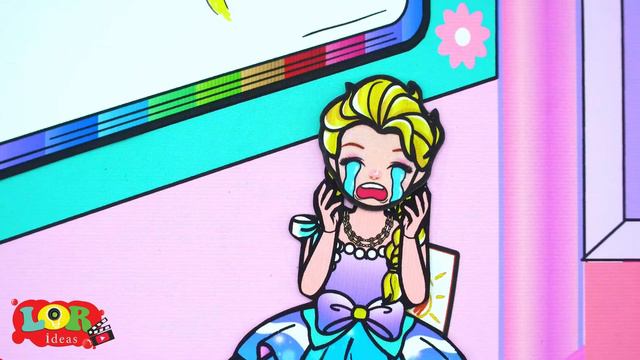 Cartoon Paper Doll Rainbow Rapunzel Pregnant And Poor Vs Rich Boyfriend  Rapunzel Compilation 놀이 종이