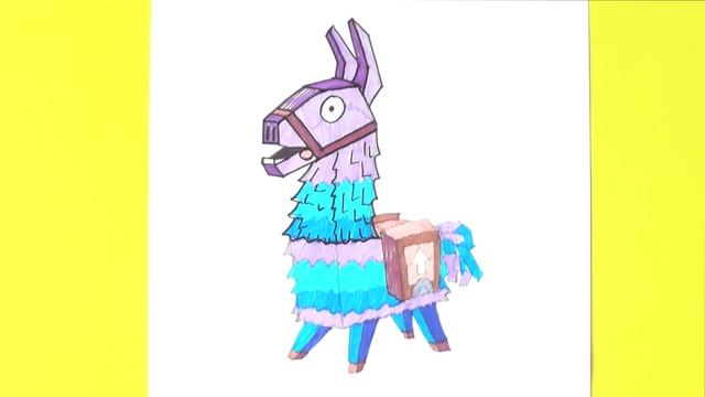 РИСУЕМ ЛАМУ И КАПИТАНА ПО ОБНИМАШКАМ ИЗ ИГРЫ ФОРТНАЙТ (Fortnite) смотреть онлайн