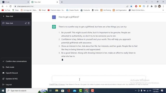 How to get a Girlfriend? Chat GPT Answer смотреть онлайн