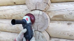 ЧЕМ ШЛИФОВАТЬ ТОРЦЫ СРУБА, ТЕСТ НАСАДОК, как отшлифовать торцы если они не шлифуются