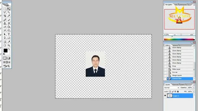 Photoshop da tez va osond 3X4 tayyorlash, 3 ga 4 foto yasash смотреть онлайн