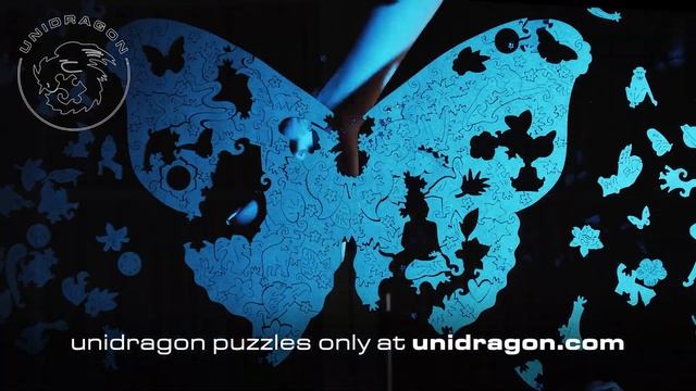 Wooden Jigsaw Puzzle Intergalaxy Butterfly смотреть онлайн