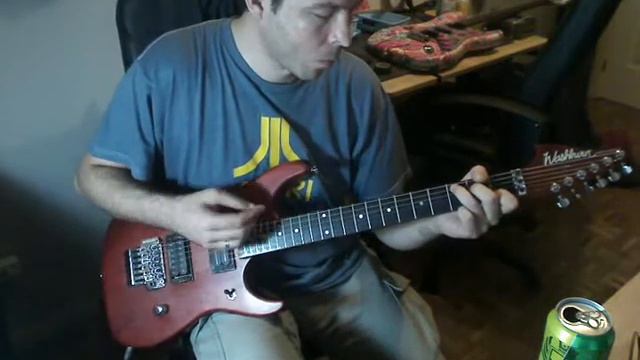 Washburn N2 test. Bill Lawrence USA at neck, Dimarzio Ibz at bridge смотреть онлайн
