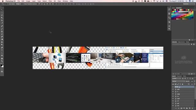 HOW TO DESIGN YOUTUBE CHANNEL BANNER USING PHOTOSHOP CC 2020. смотреть онлайн