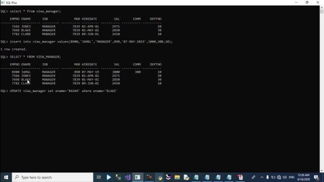 Oracle 11g SQL+ Lecture-08-1 смотреть онлайн