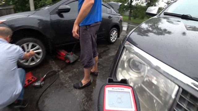Стационарная привязка датчиков давления в шинах TPMS на Lincoln MKX 2007 USA (315Mhz) смотреть онлайн