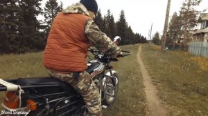 Мотоцикл с телегой. Мотоцикл Десна кантри 200.