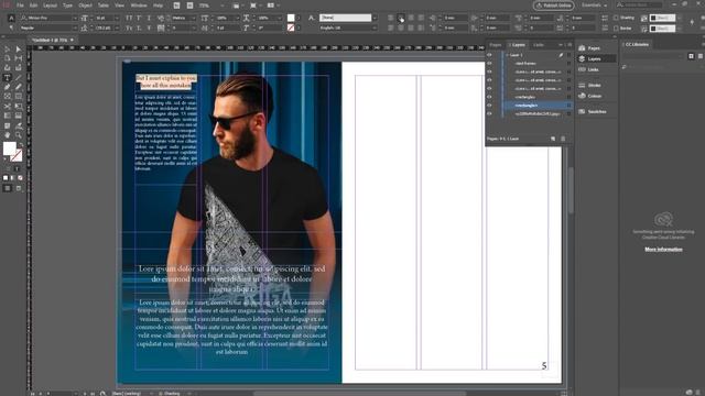 Indesign CC tutorial | designing magazine page смотреть онлайн