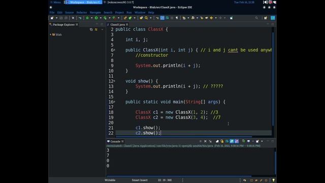 Java Absolute Beginner to Pro Tutorial - 13 - Constructor and Types смотреть онлайн
