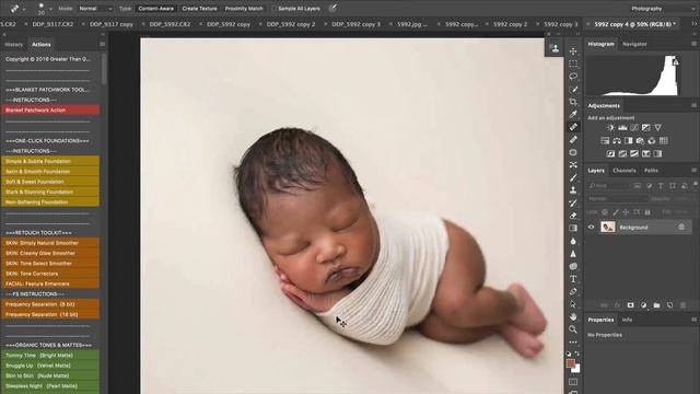 Newborn Collection II Photoshop Actions Tutorial Edit 4 (Retired April 2022) смотреть онлайн
