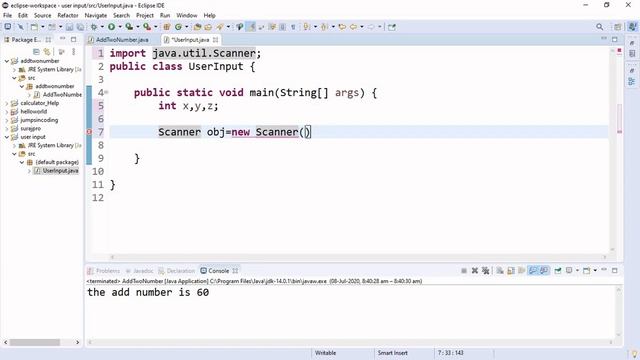 Getting User Input in Java (using Scanner class) by jumps in coding смотреть онлайн