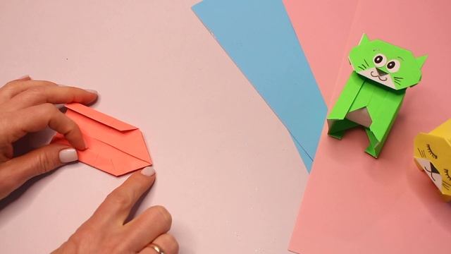 DIY Оригами Коробочка Котик. Простые поделки из бумаги своими руками смотреть онлайн