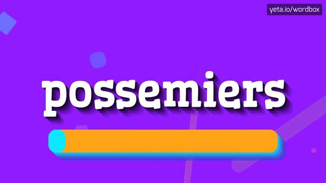 POSSEMIERS - HOW TO PRONOUNCE IT? смотреть онлайн